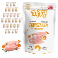 TufTuf mokra karma dla psa Kurczak Marchewka saszetka 30x100g Mielonka
