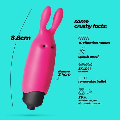 crushious o-pet rabbit with 10 vibration bullet pink na Arena.pl