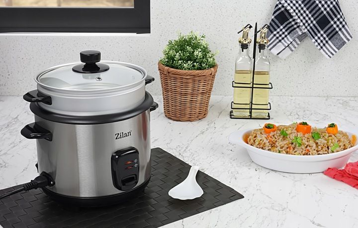 RYŻOWAR GARNEK DO RYŻU PAROWAR DO RYŻU WARZYW 2W1 3,2L 500W zdjęcie 12