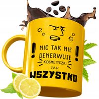 Złoty Kubek Premium Dla Kosmetyczki Prezent Z Nadrukiem Ze Zdjęciem