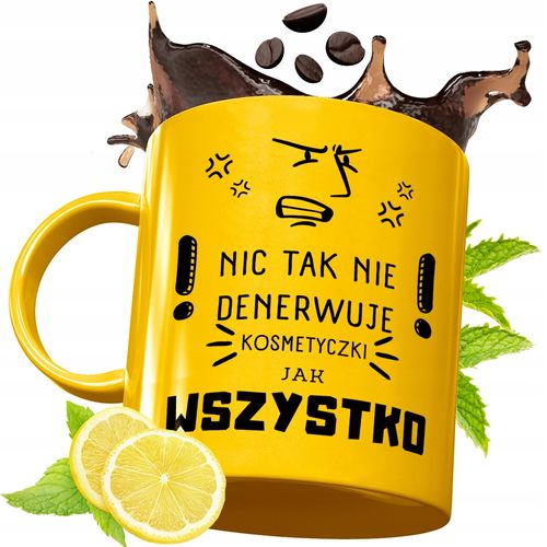 Złoty Kubek Premium Dla Kosmetyczki Prezent Z Nadrukiem Ze Zdjęciem na Arena.pl