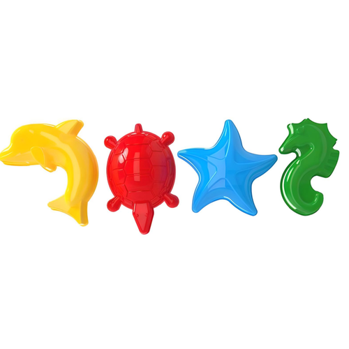 Zestaw Foremek Morskie Zwierzątka Foremki Dla Dzieci Piasek 4 Szt Technok na Arena.pl