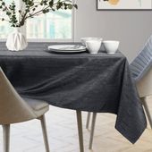 Obrus Plamoodporny  VESTA 140x280 Owal C. Szary AmeliaHome
