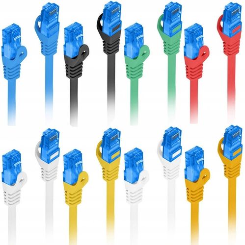 Kabel Internetowy Ethernet Skrętka RJ45 LAN kat 6A SFTP LSZH 10m Biały na Arena.pl