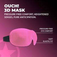 opaska na oczy 3d ouch poliestrowa różowa
