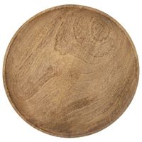 Taca Drewniana Duży Talerz Okrągły Patera Taca do Serwowania Mango 30 cm