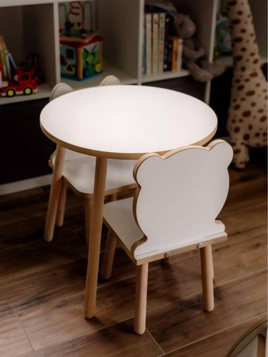 Stolik dla dzieci okrągły biały na Arena.pl