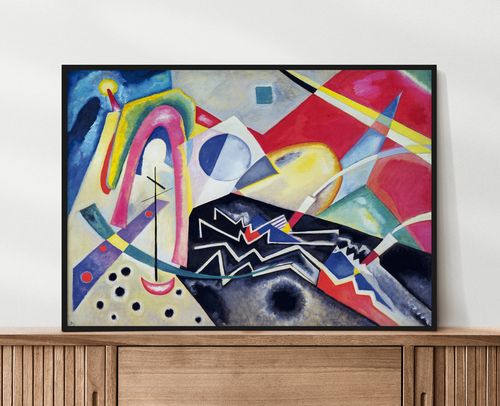 Plakat Kandinsky abstrakcja 30x40 cm w czarnej ramie na Arena.pl