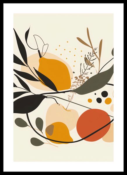 Plakat 67,5x100cm Botaniczny Wir zdjęcie 3