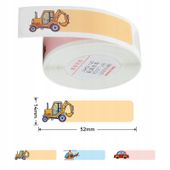 NIIMBOT Etykiety Naklejki 14*52mm 125szt POJAZDY