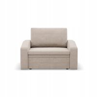 SOFA KANAPA FOTEL ORBIT 90 BEŻOWY Rozkładany Funkcja Spania KRONOS VELVET