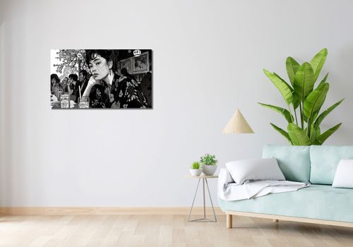 Obraz 90x50cm Czarne Kimono na Arena.pl