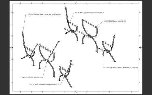 ZESTAW STELAŻY OGRODOWYCH 2U - Same stelaże zdjęcie 5