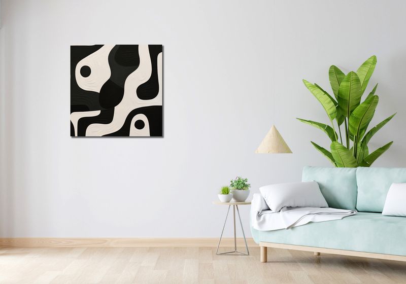 Obraz 70x70cm Kontrastowa Harmonia zdjęcie 2
