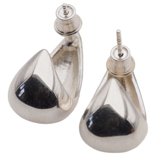 Kolczyki sztyfty krople - srebro na Arena.pl