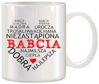 KUBEK Z NADRUKIEM ŚMIESZNY PREZENT DZIEŃ BABCI URODZINY IMIENINY BABCIA
