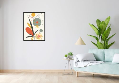 Plakat 60x80cm Geometryczny Ogród na Arena.pl