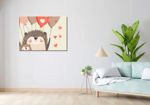 Obraz 100x70cm Uśmiech Jeżykowej Rodziny na Arena.pl