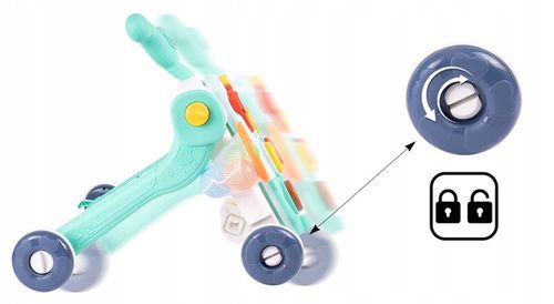 PCHACZ JEŹDZIK CHODZIK INTERAKTYWNY HULAJNOGA STOLIK 5w1 DLA DZIECI na Arena.pl