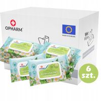 Nawilżany papier toaletowy rumiankowy Opharm 6x52 szt.