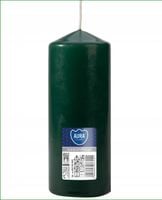 ŚWIECA parafinowa WALEC Bispol Aura 15 cm wys. BUTELKOWA ZIELEŃ 48H