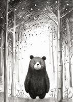 Plakat 50x70cm Ciekawski Miś