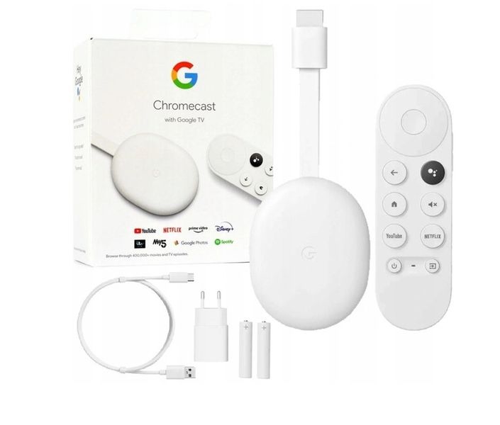 Odtwarzacz multimedialny SMART TV stick GOOGLE Chromecast 4K ANDROID zdjęcie 9