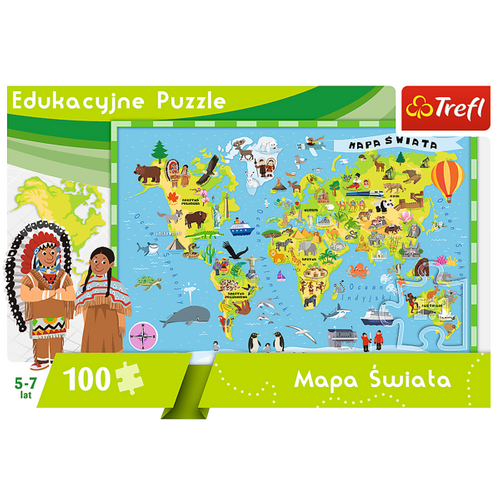 Trefl - Mapa świata dla dzieci 15502 na Arena.pl