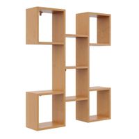 Nowoczesna półka wisząca, 82x18x100 cm, olcha, mat | TYLETEGOTU