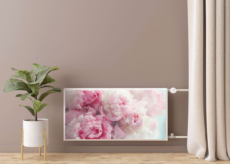 MASKOWNICA Magnetyczna Na Kaloryfer Kwiaty Peonie Natura 100cm x 60cm zdjęcie 7
