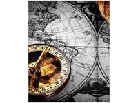 40X50CM ZABYTKOWA MAPA OBRAZ