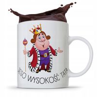 Kubek Na Dzień Ojca Dla Taty Jego Wysokość Tata Z Nadrukiem Ze Zdjęciem