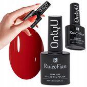 lakier do paznokci z połyskiem uv hybrydowy onlyu intensywny czerwony 7,3ml