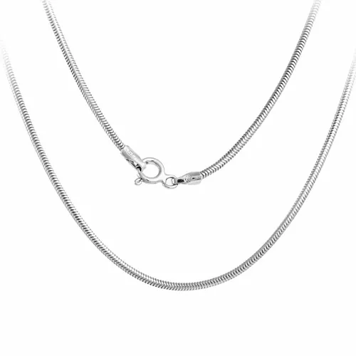 GRUBY łańcuszek ŻMIJKA linka snake SREBRNY 70 cm zdjęcie 1