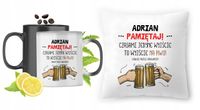 Dla Adriana Zestaw Kubek Magiczny + Poduszka Z Nadrukiem Ze Zdjęciem