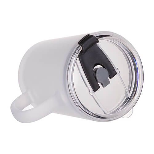 Kubek szklany szroniony 400 ml z pokrywka i słomką do sublimacji na Arena.pl