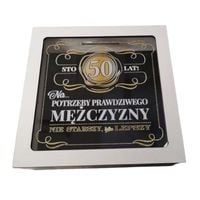 skarbonka z okienkiem 50 urodziny whisky mężczyzna 3301-wy50