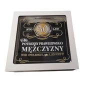 skarbonka z okienkiem 50 urodziny whisky mężczyzna 3301-wy50