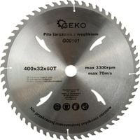 Tarcza do drewna GEKO 400x32 60T z węglikiem do cięcia drewna