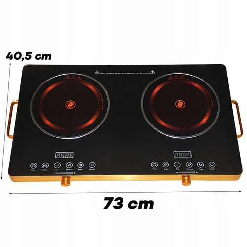 KUCHENKA PŁYTA GRZEWCZA PODWÓJNA DWUPALNIKOWA PRZENOŚNA 4000W ELEKTRYCZNA na Arena.pl