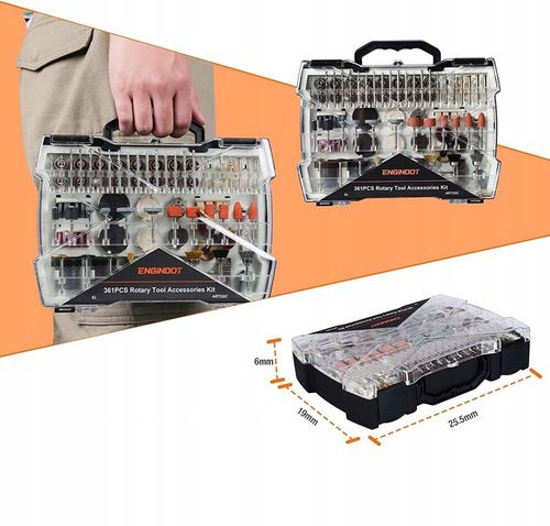 Zestaw Akcesoriów Tarcz Wierteł do Multiszlifierki 361szt + Walizka na Arena.pl