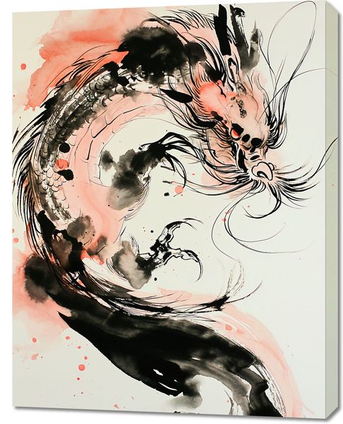 Obraz 70x90cm Smocza Furia zdjęcie 1