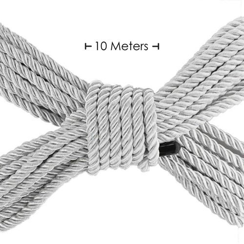 polyester bondage rope - 32.8 ft / 10 m - silver na Arena.pl
