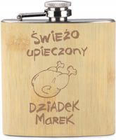 GRAWER Piersiówka 200 ml personalizowany prezent DLA DZIADKA różne wzory