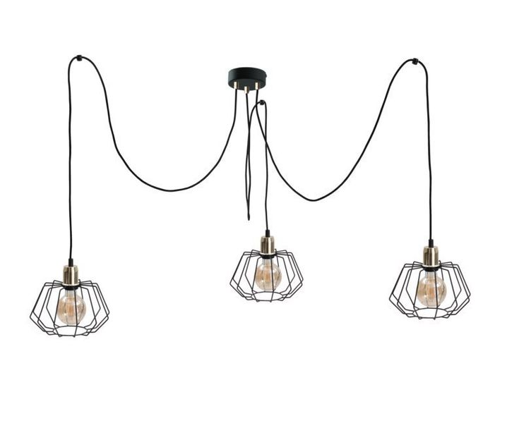 Lampa wisząca 3xE27 LUNA GOLD zdjęcie 1