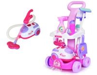 Zabawkowy wózek do sprzątania dla dzieci z odkurzaczem + akcesoria Z09