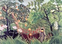 Plakat 100x70cm Exotic Landscape, Rousseau Vintage do Salonu