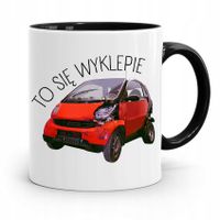 Kubek Czarny Prezent Dla Mechanika To Się Wyklepie Z Nadrukiem Ze Zdjęciem