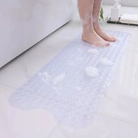 Ekstra Długa Mata ANTYPOŚLIZGOWA do Kąpieli do wanny SUPER MOCNA 100x40 cm