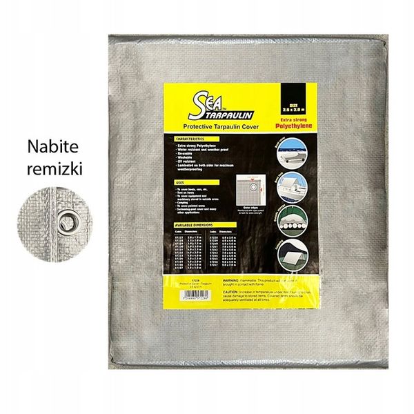 PLANDEKA NA BOM, TENT 2,5 x 2,0m - 00622 zdjęcie 2